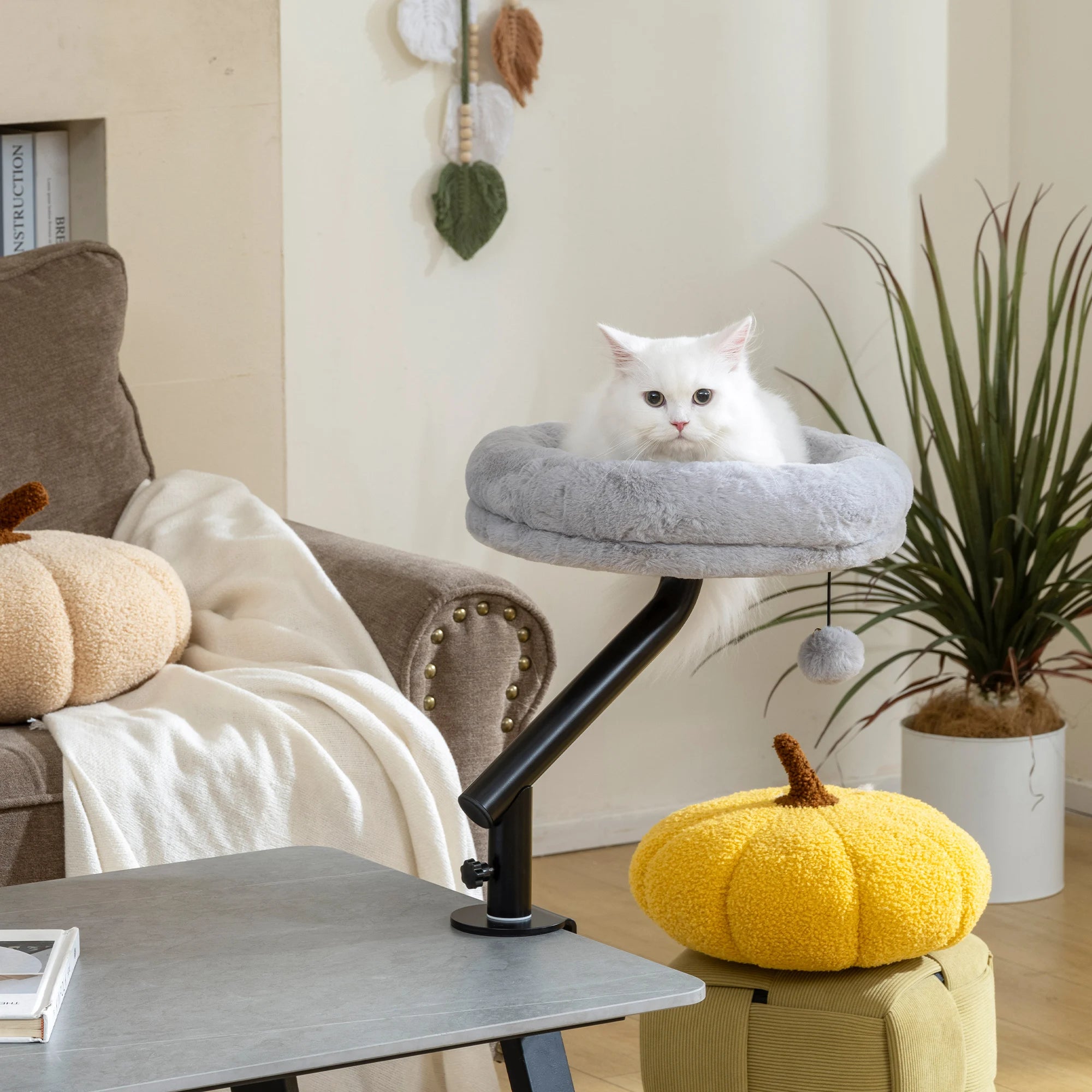 Purrcave gamer bed, 360° Rotatable Adjustable Cat Hammock