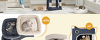 180 cm Multi-Level Cat condo with 8 Scratching Posts & 2 cat caves