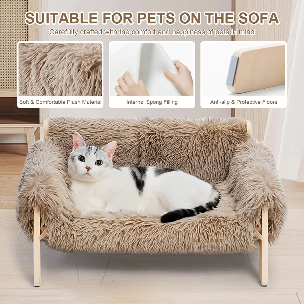 Small Cat sofa bed with Detachable Washable Cover