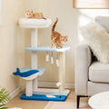 Ocean-themed Cat Tree 3-levesl