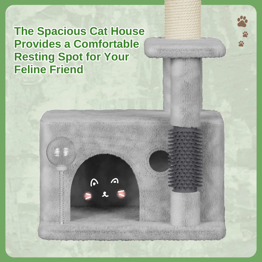 Jungle Cat cave with Stylish palm tree (90cm in 3 colours)