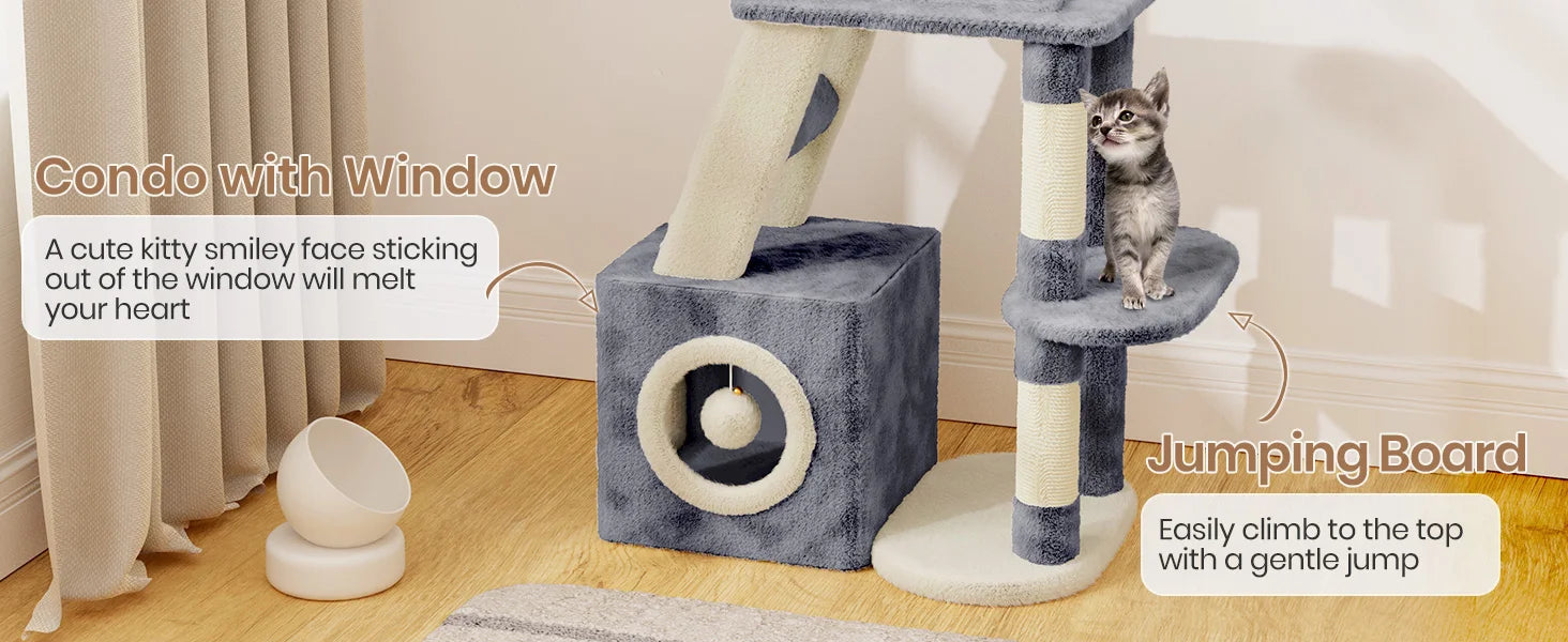 107cm Activity Center & Playhouse for kittens