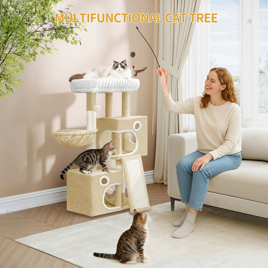 Maria Cat tower-Two Caves, Spacious Platform, Scratching Ra(98cm)
