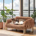 Soft Brown Cat Couch