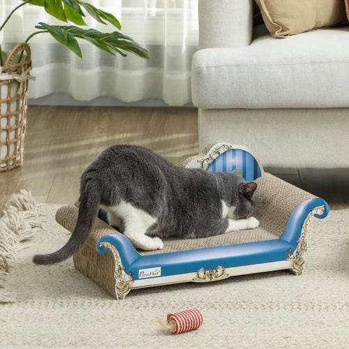 2-in-1 Cat Scratching Board with Catnip-aesthetically pleasing design-suitable for scratching and resting