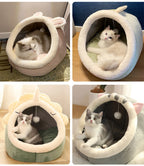 Soft cartoon-like Purr cave- (chose your size and style)