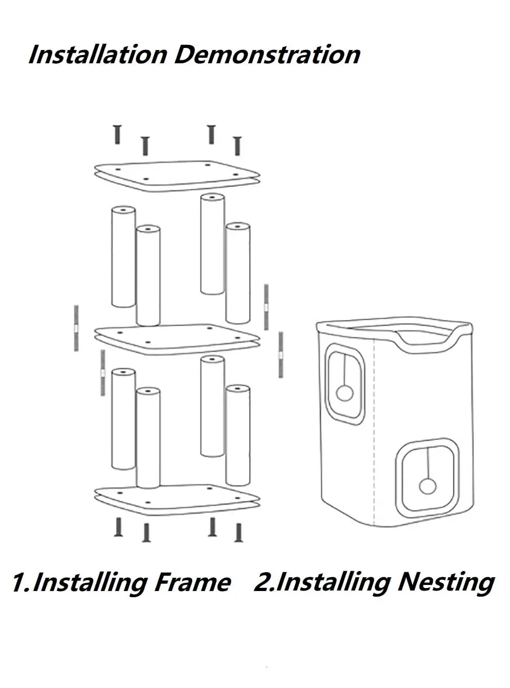 24'' Minimalist 2- Layer Cat House