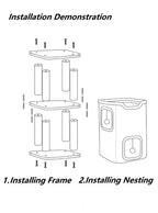 24'' Minimalist 2- Layer Cat House