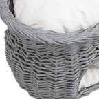 2-Tier Wicker Kitten Bed Basket