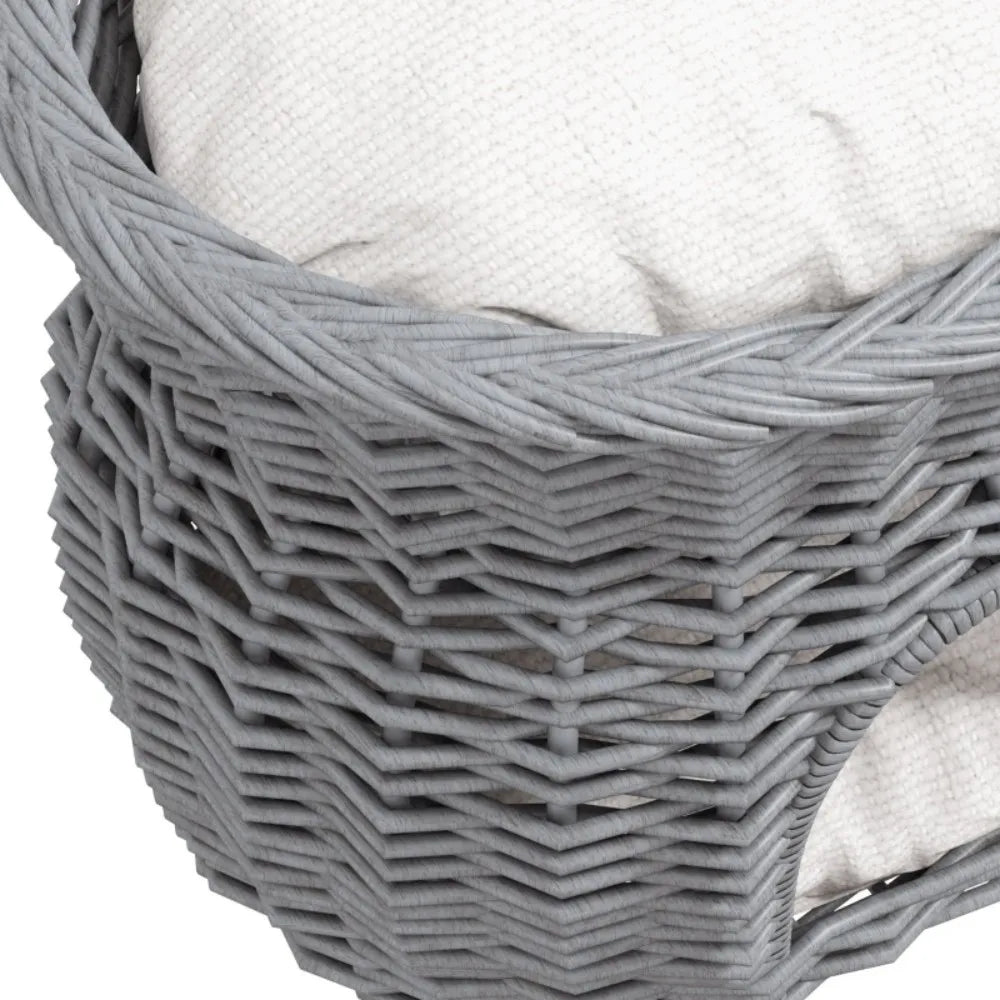 2-Tier Wicker Kitten Bed Basket