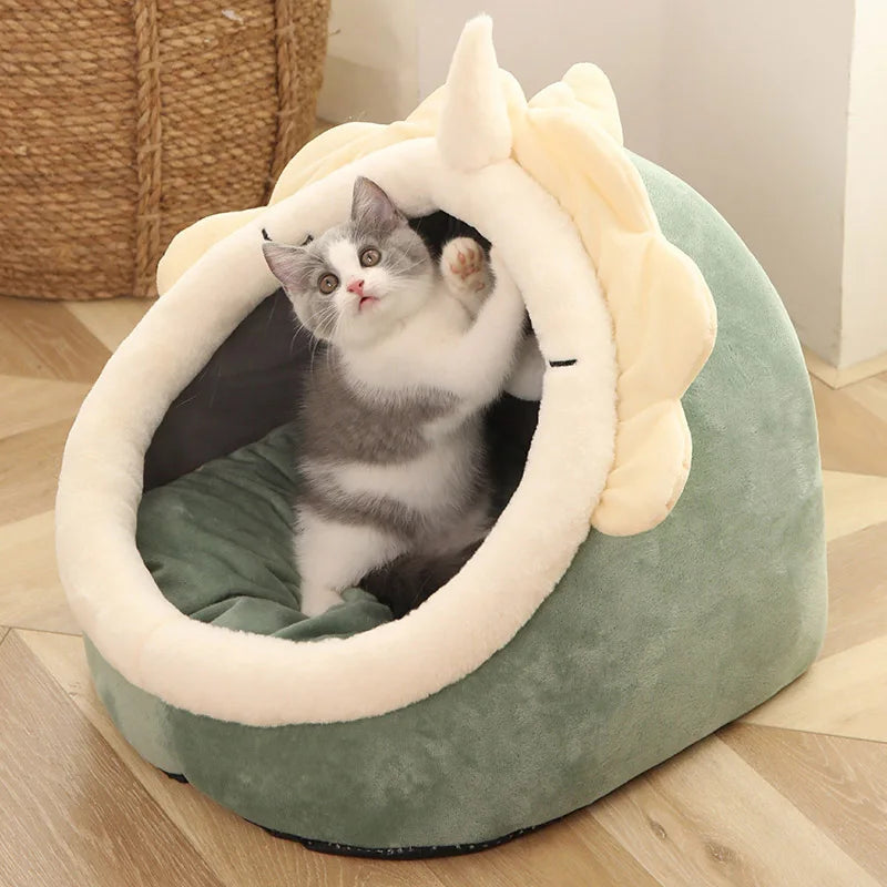 Soft cartoon-like Purr cave- (chose your size and style)