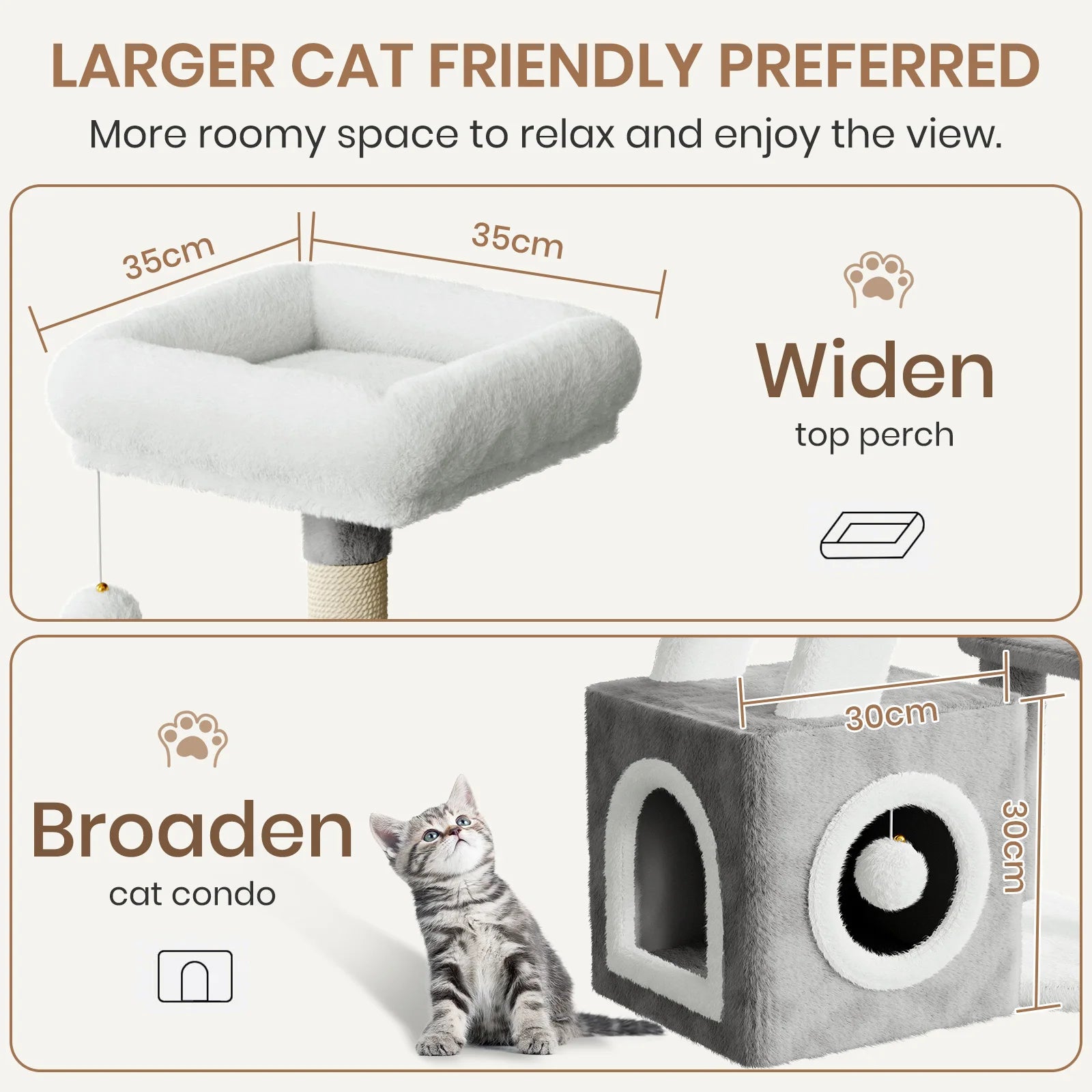 107cm Activity Center & Playhouse for kittens