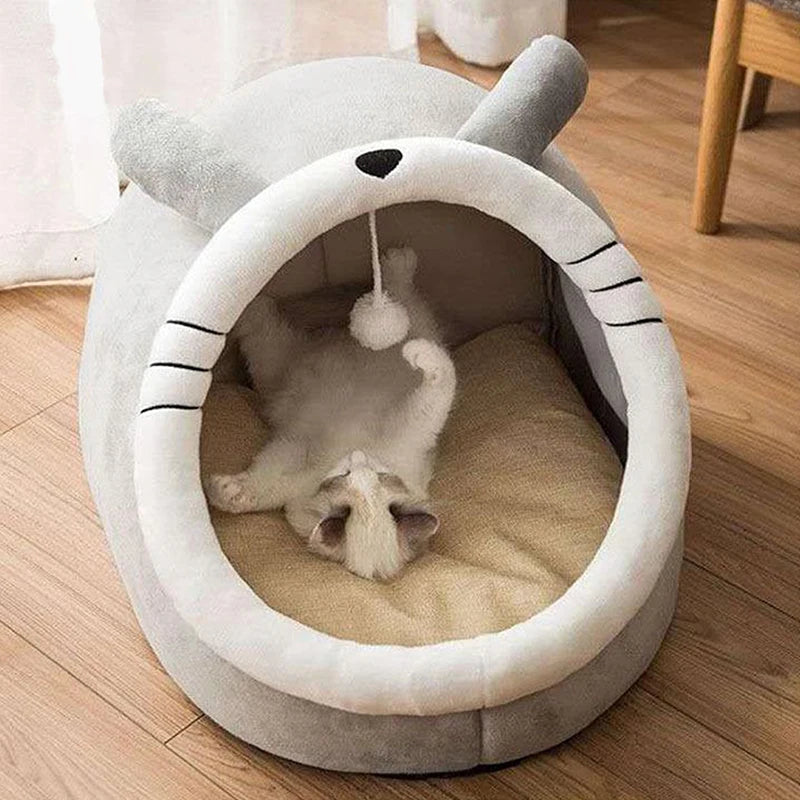Soft cartoon-like Purr cave- (chose your size and style)