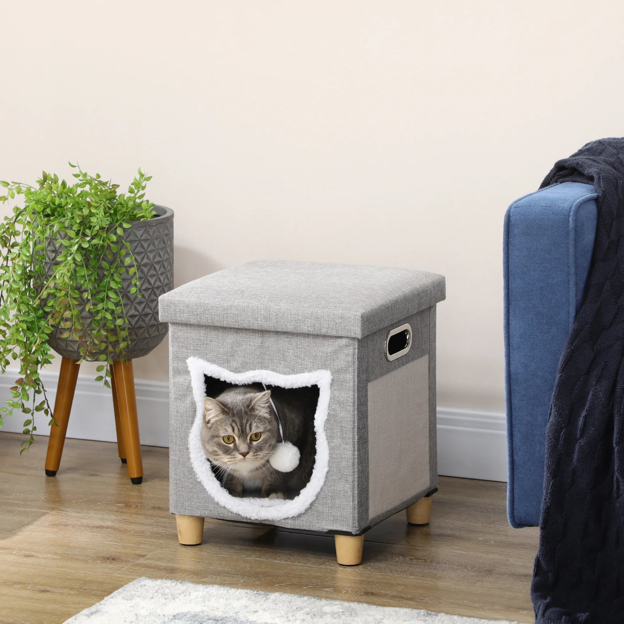 2 in 1 Cat Bed Ottoman