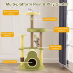 Green Avocado Cat Tree-Multi-level Cat Tower