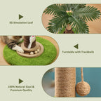 Platyfull purr Tree for Kitten Adult Cats (56cm/93cm)