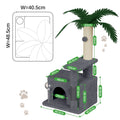 Jungle Cat cave with Stylish palm tree (90cm in 3 colours)