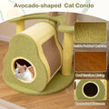 Green Avocado Cat Tree-Multi-level Cat Tower
