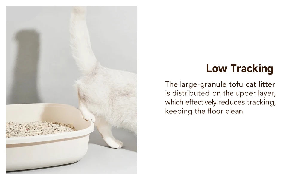 Non-Stick Ultra Clumping Cassava Tofu Cat Litter 4KG/PACK