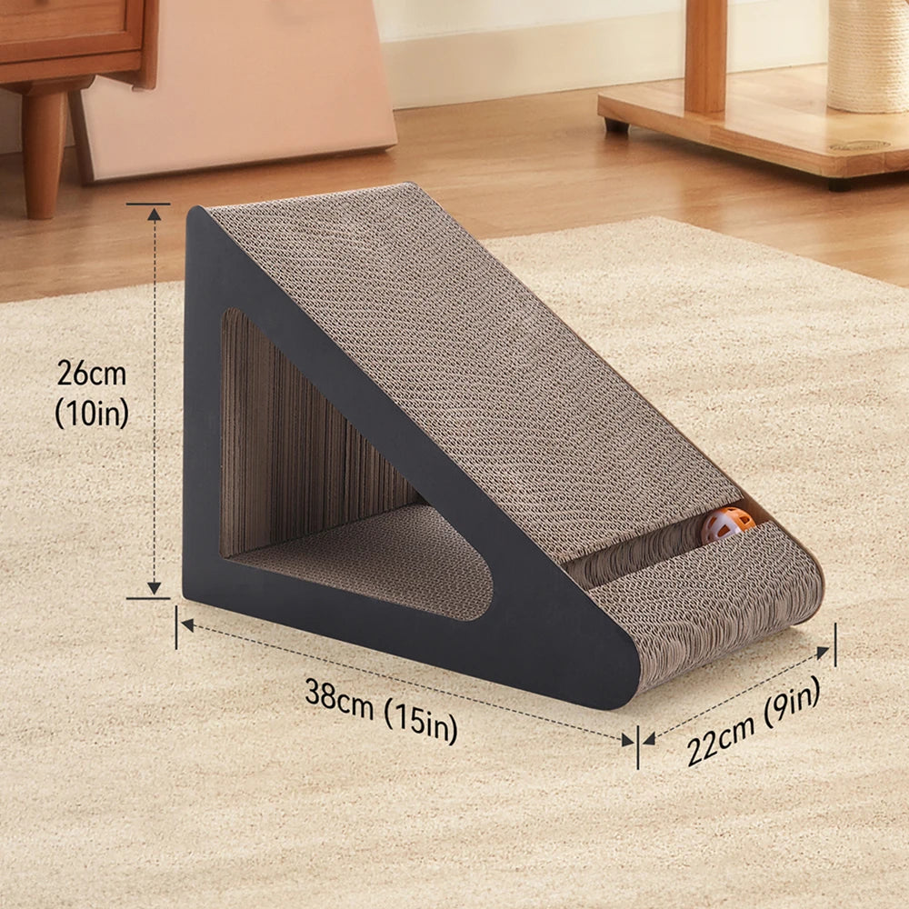 Voltsify Cat Scratching board with tunneland toy ball Scratcher