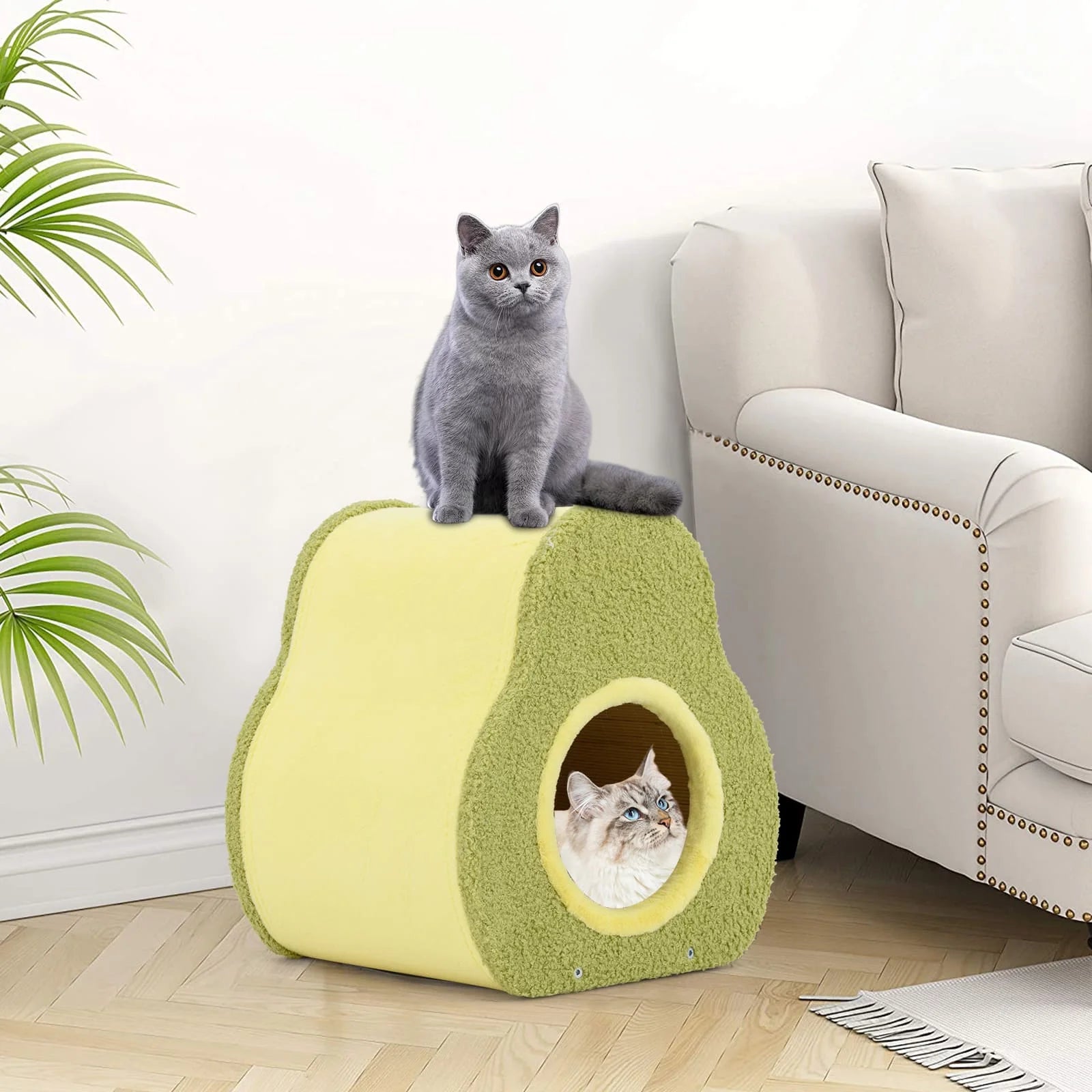 35 x 33 x 40 cm Avocado-shaped Cat House