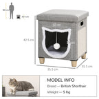 2 in 1 Cat Bed Ottoman