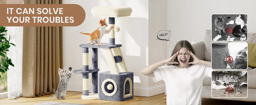 107cm Activity Center & Playhouse for kittens
